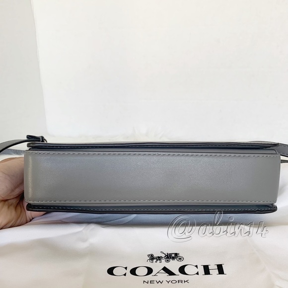 NWT Coach Signature Chain Leather Crossbody Bag - Picture 6 of 14